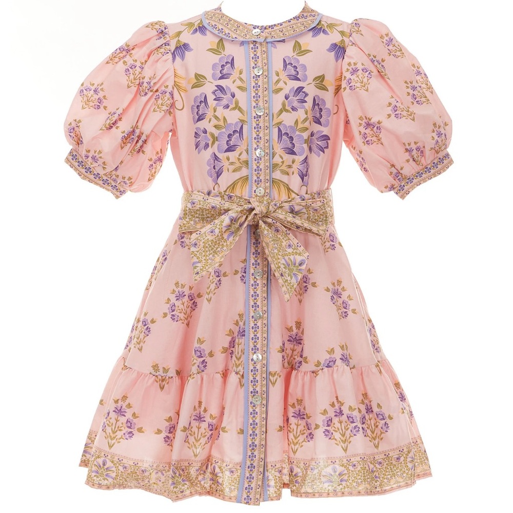 A Loves A Bubble Sleeve Floral Dress